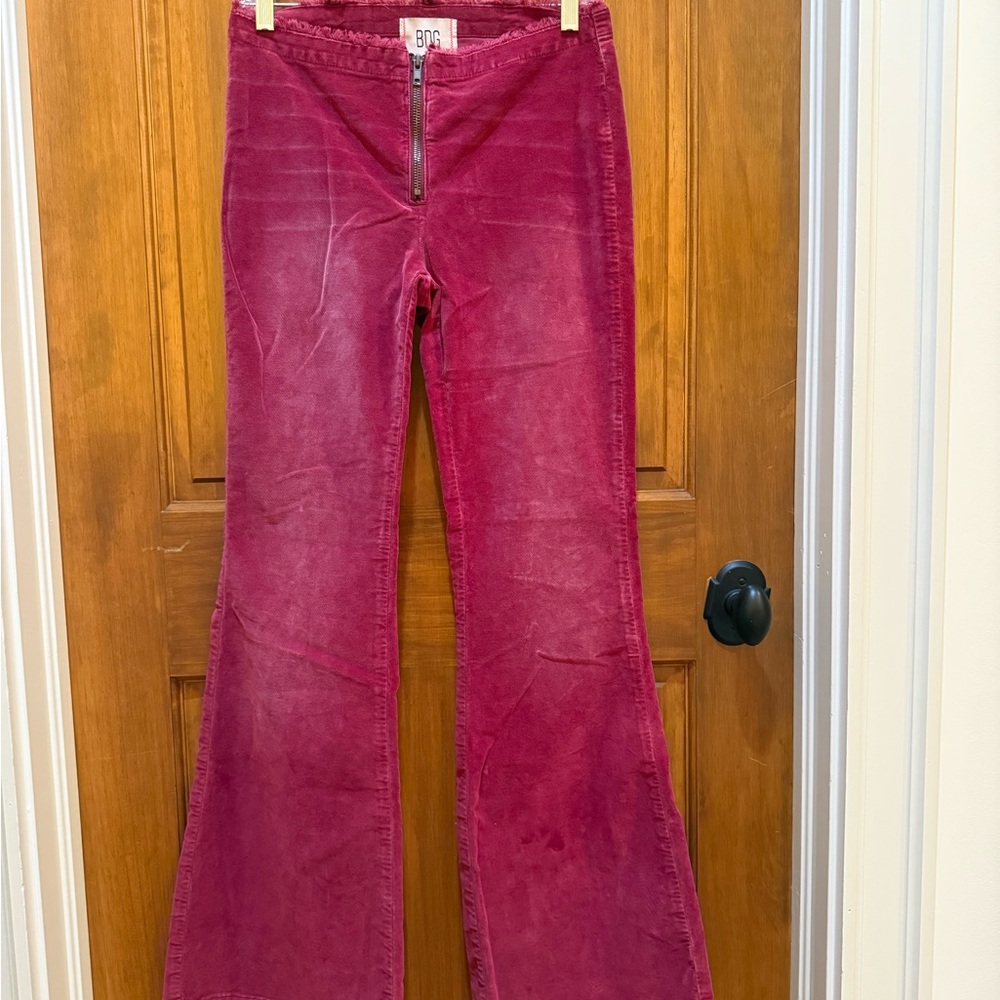 BDG Maroon Corduroy Trousers
